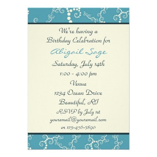 Personalized Nautical Sailboat Birthday Invitation