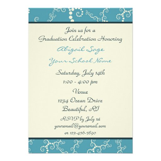 Personalized Nautical Sailboat Graduation Invite