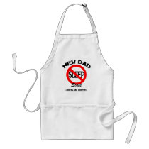 Personalized New Dad No Sleep Gift aprons