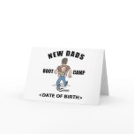 Personalized New Dads Boot Camp Cards