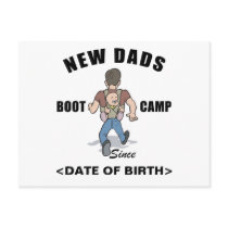 Personalized New Dads Boot Camp Cards Postcards