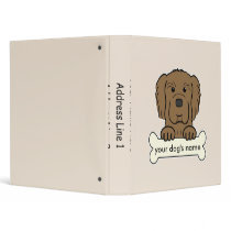 Personalized Newfoundland Vinyl Binders