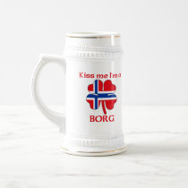 Personalized Norwegian Kiss Me I'm Borg Mug