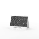 Personalized Note Card with Lotus Square Pattern card