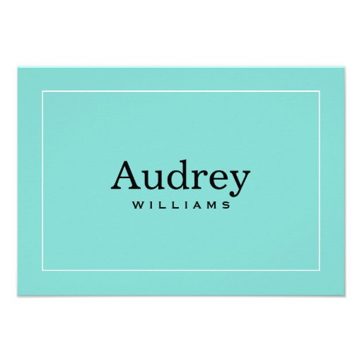 Personalized Note Cards | Little Blue Box Theme