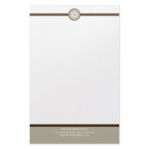 PERSONALIZED NOTEPAPER :: stripedstitch 2 stationery