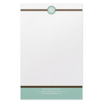 PERSONALIZED NOTEPAPER :: stripedstitch 4 stationery