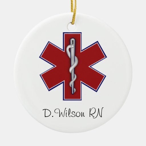 Personalized Nurse Ceramic Ornament Zazzle 5336