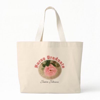 Nursing Tote Bags on Nurse Graduate Tote Bag By Adding A Name Or Your Choice Of Words