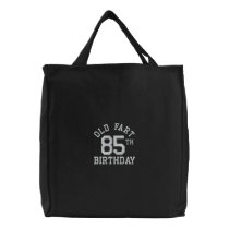 Personalized Old Fart Embroidered Tote Bag