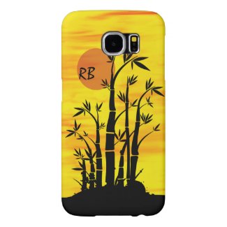 Personalized Oriental Bamboo Sunset Samsung Galaxy S6 Cases