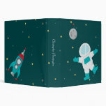 Personalized outer space astronaut binder binders