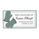 Personalized Oven Mitts Canning Label