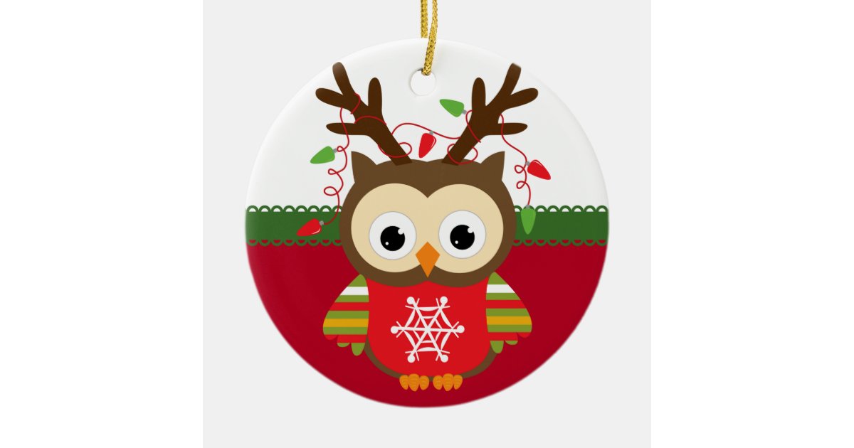 personalized owl christmas ornament zazzle personalized owl christmas ornament zazzle