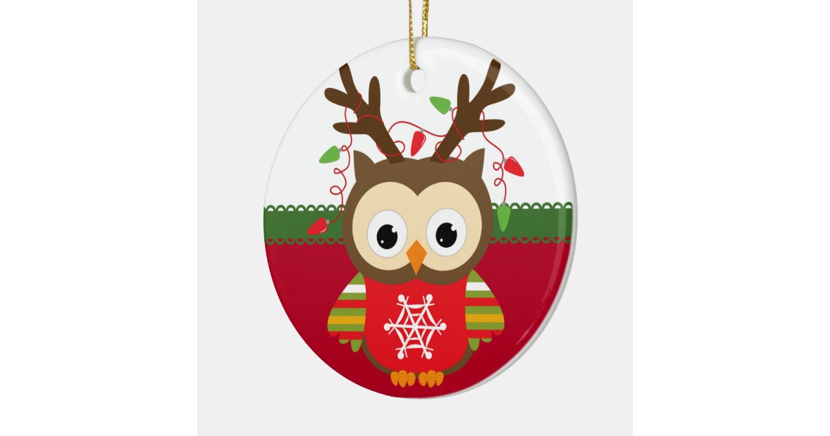 personalized owl christmas ornament zazzle personalized owl christmas ornament zazzle