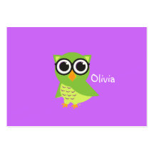 Personalized Owl Enclosure Card Business Card Template
