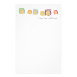 Personalized Owl Note Paper Stationery