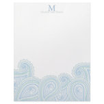 Personalized Paisley Waves Stationary Customized Letterhead