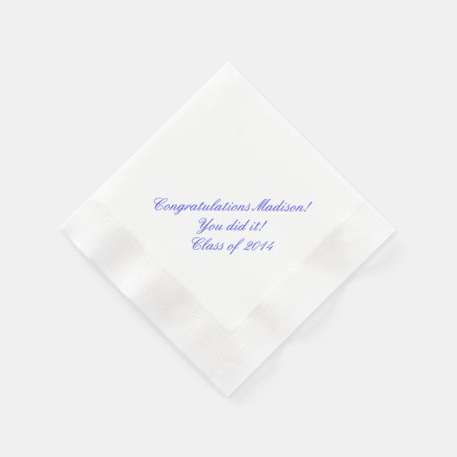 Personalized Paper Napkins Zazzle