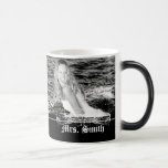 Personalized Paris Pink Damask Mug mugs