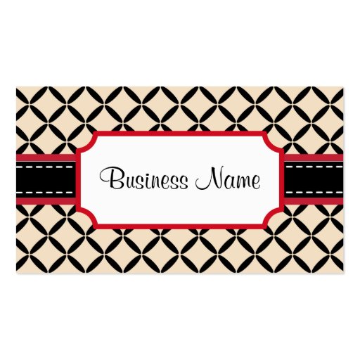 Personalized Pattern  Business Card (front side)