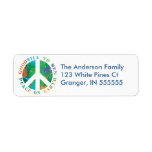 Personalized Peace on Earth Address Labels