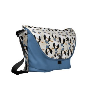 Personalized Penguin Hockey Messenger Bag rickshawmessengerbag