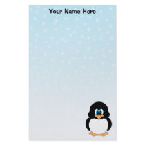 Personalized Penguin Stationery by penart Personalized Penguin Stationery