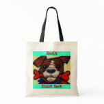 Personalized Pet's Name Dog Treat Bones Tote Bag