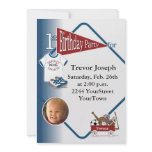 Personalized Photo 1st Birthday Invitation