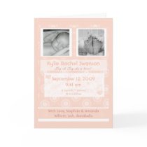 Personalized Photo Baby Birth Announcement Card by new_baby Personalized Photo Baby Birth Announcement Card