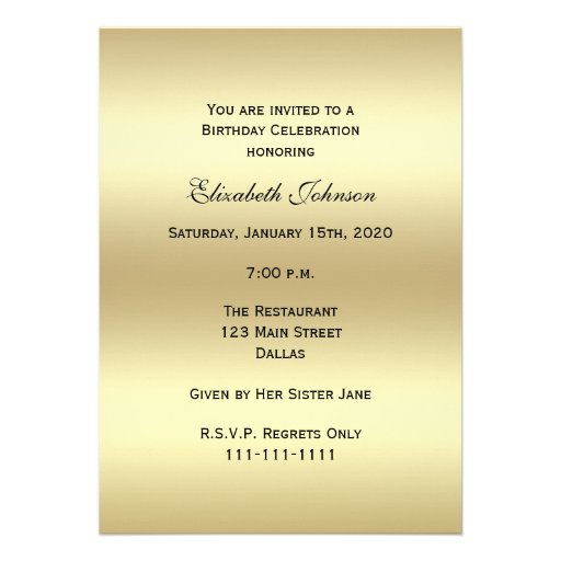 Personalized Photo Birthday Invitations -- Any Age