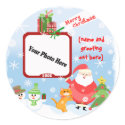 Personalized Photo Christmas Stickers by jamiecreates1 Personalized Photo Christmas Stickers
