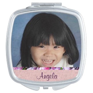 Personalized Photo Compact Mirror For Makeup