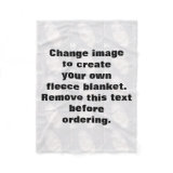 Personalized photo fleece blanket. Make your own!