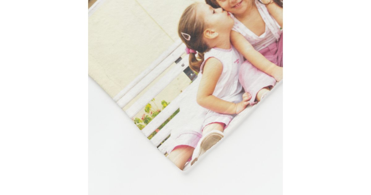 Personalized photo fleece blanket. Make your own! Zazzle