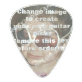 Personalized photo guitar picks. Make your own! Pearl Celluloid Guitar Pick