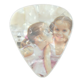 Personalized photo guitar picks. Make your own! Pearl Celluloid Guitar Pick