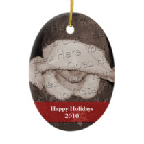 Personalized Photo Holiday Ornament ornaments