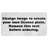 Personalized photo license plate. Make your own! License Plate