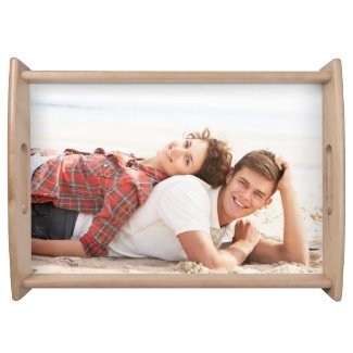 Personalized photo serving tray