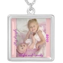Personalized Photo Sterling Silver Necklace