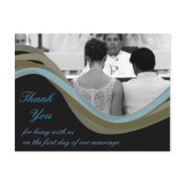 Personalized photo wedding thank you cards post cards