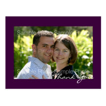 Personalized Photo Wedding Thank You PostCards