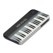 Personalized Piano Keys iPhone 4 Case-Mate Case