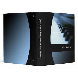 Personalized Piano Music Binder binder