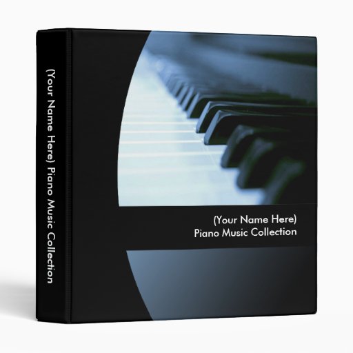 Personalized Piano Music Binder Zazzle