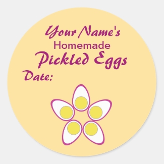 Personalized Pickle Labels Pickled Eggs Add Name