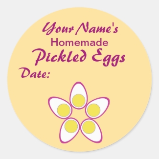 Personalized Pickle Labels Pickled Eggs Add Name