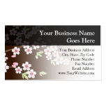 Personalized Pink/Brown Dogwood Blossom Business Card Templates